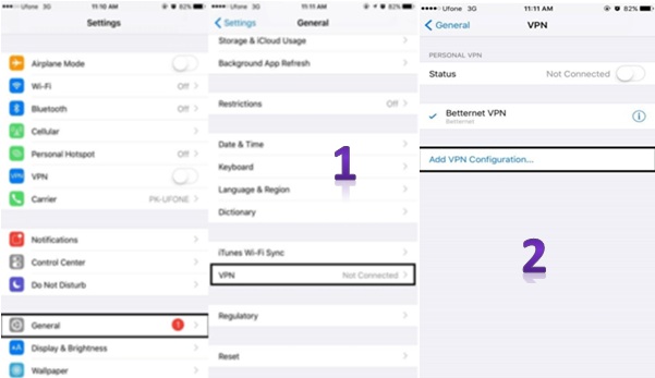 VPN on iphone1 - نصب دستی VPN برای تلفن iphone چطور انجام می شود؟